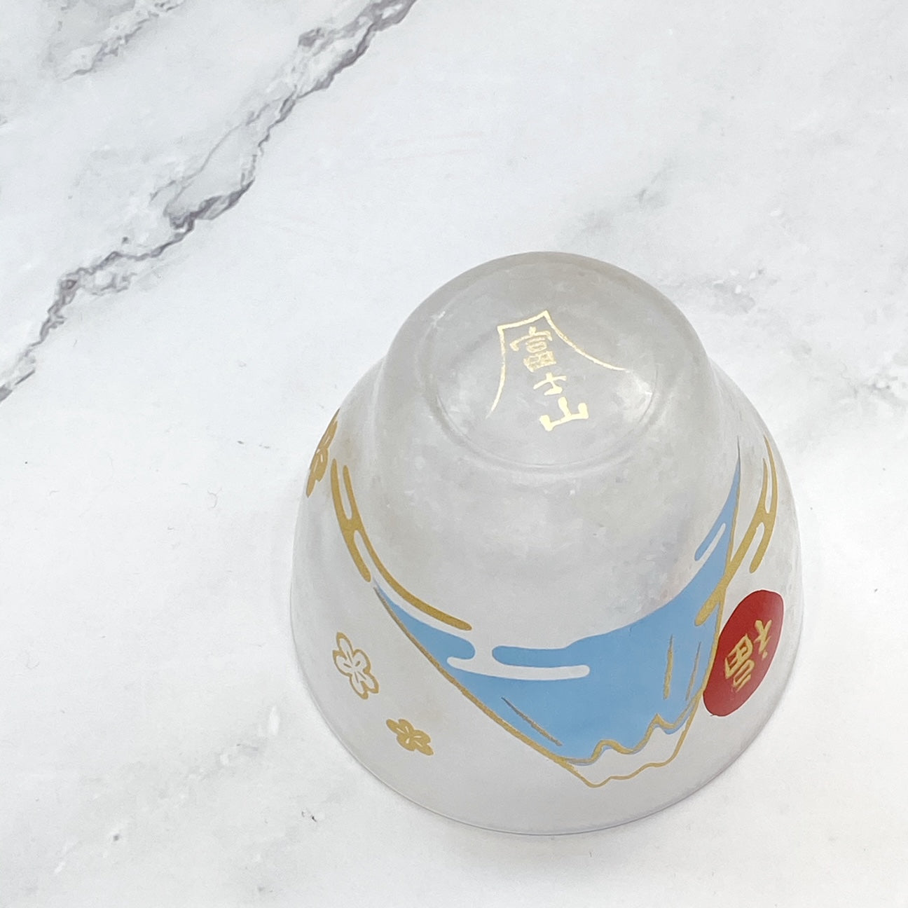 Aderia Beckon Cat Mt.Fuji Sake Cup - Fuji Mountain